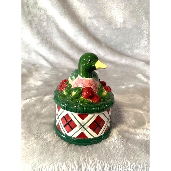 Noritake ROYAL HUNT Ceramic Mallard DUCK Candy BOX 2002 Excellent Vintage - Picture 4 of 16